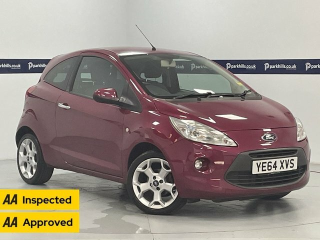 Compare Ford KA 1.2 Titanium 70 Bhp - Aa Inspected YE64XVS Red