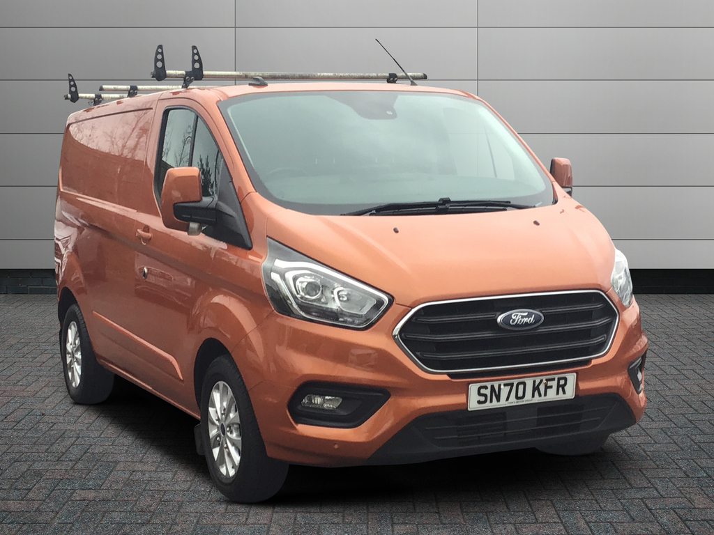 Compare Ford Transit Custom Van 300 L1 Limited 2.0 170Ps Fwd SN70KFR Orange