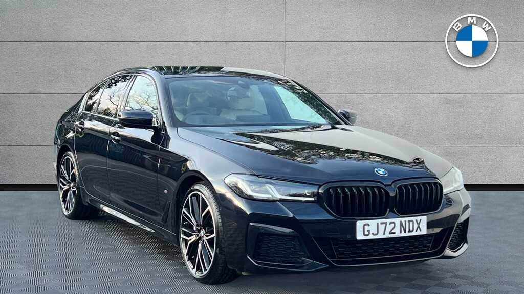 Compare BMW 5 Series 520D M Sport Saloon GJ72NDX Black