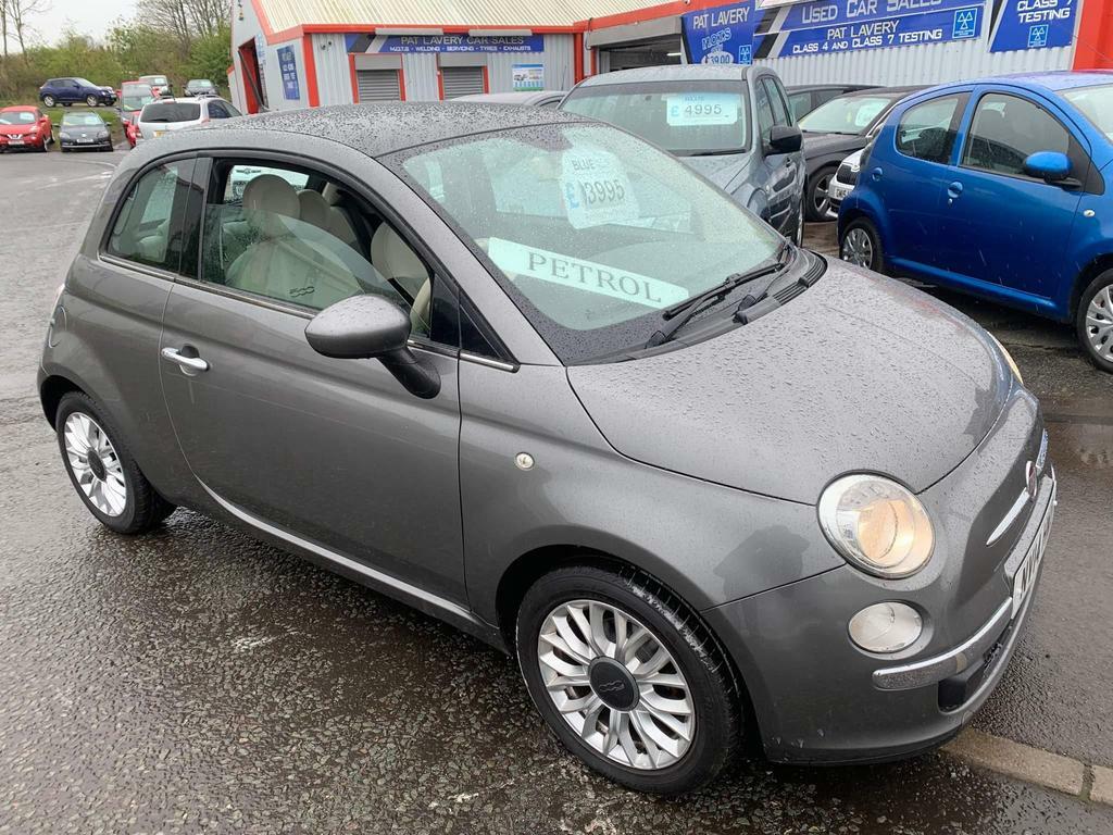 Compare Fiat 500 1.2 Lounge Euro 6 Ss NV14HWD Grey