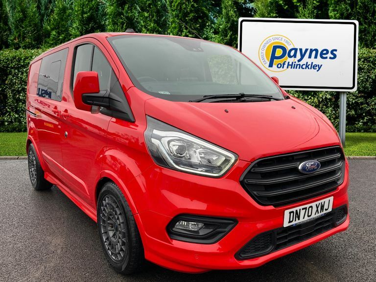 Compare Ford Transit Custom 320 Sport Swb Double Cab In Van 2.0Tdci 185Ps DN70XWJ Red