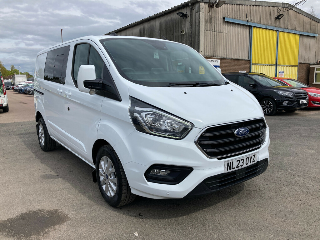 Compare Ford Transit Custom 320 Limited Double Cab In Van Ecoblue 170Ps NL23OYZ White