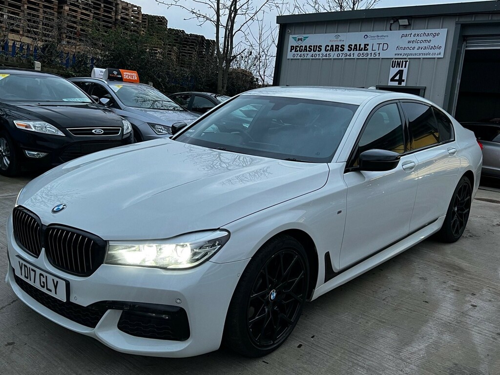 Compare BMW 7 Series 730D M Sport YD17GLY White