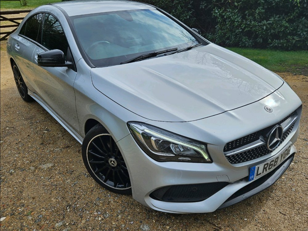 Compare Mercedes-Benz CLA Class 1.6 Cla200 Amg Line Night Edition Coupe LR68YGG Silver