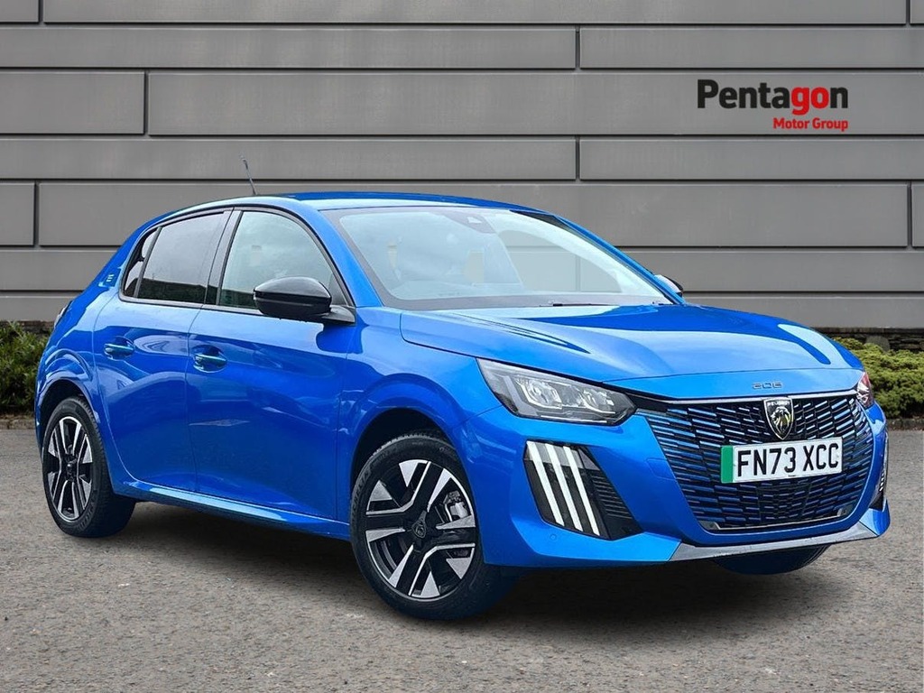 Compare Peugeot e-208 50Kwh E Style Hatchback 7.4Kw C FN73XCC Blue