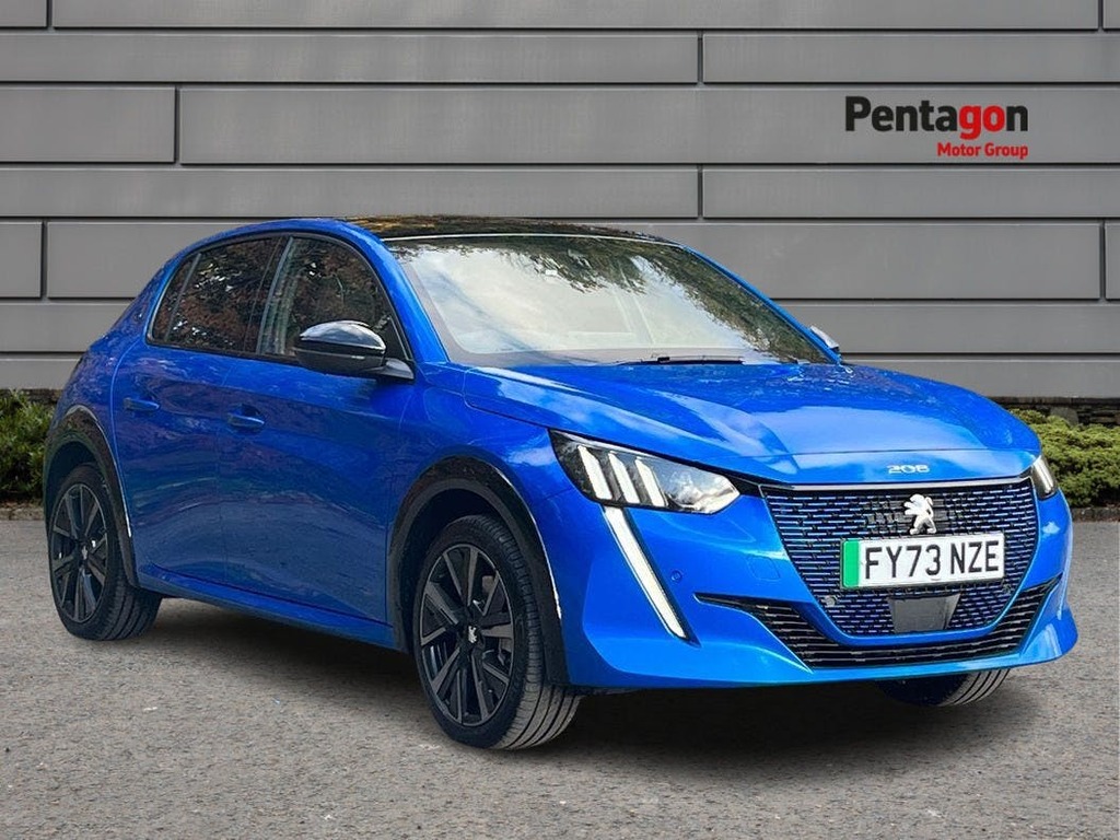 Compare Peugeot e-208 50Kwh Gt Hatchback 7.4Kw Charge FY73NZE Blue