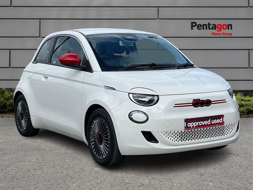 Compare Fiat 500E 24Kwh Red Hatchback 95 Ps BT22SOC White