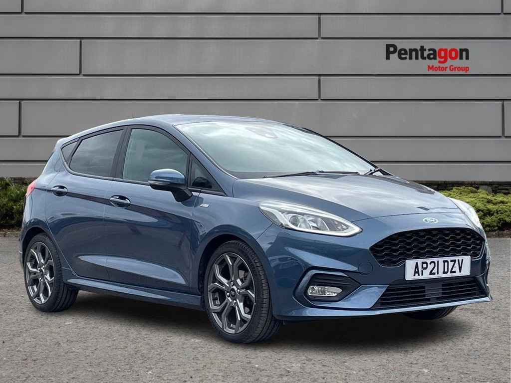 Compare Ford Fiesta 1.0T Ecoboost Mhev St Line Edition Hatchback P AP21DZV Blue