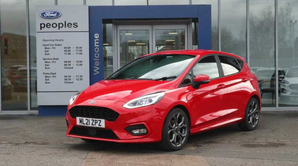 Compare Ford Fiesta St-line Edition ML21ZPZ Red