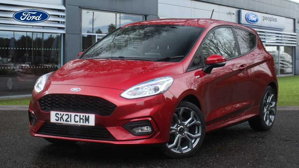 Compare Ford Fiesta St-line Edition Mhev SK21CHM Red