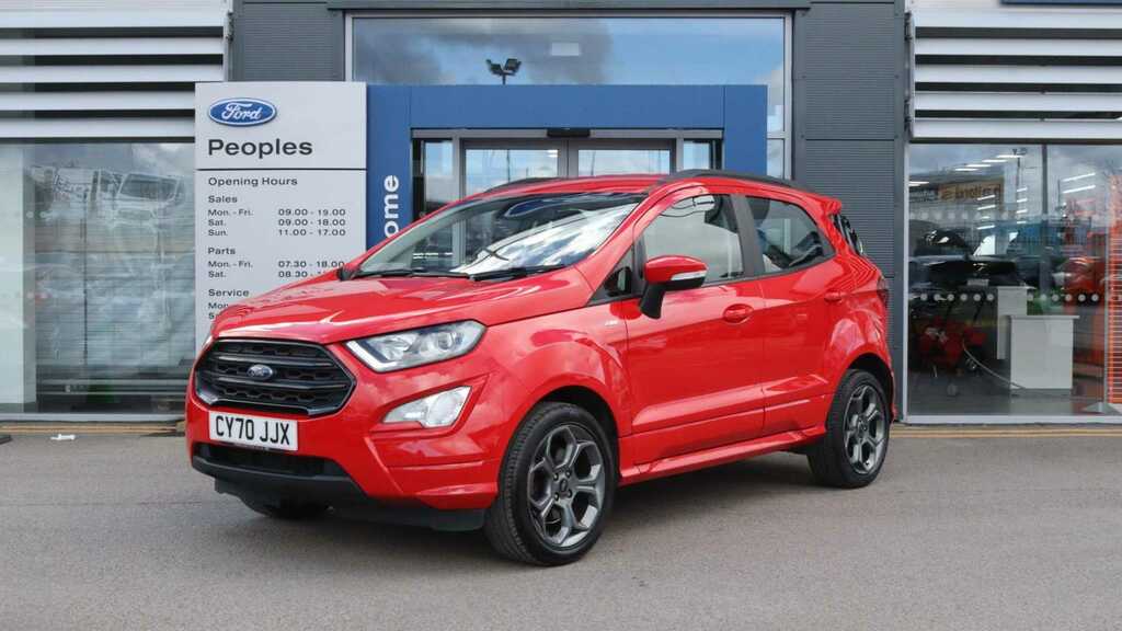 Compare Ford Ecosport St-line CY70JJX Red