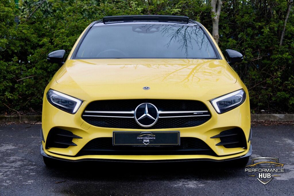 Compare Mercedes-Benz A Class Hatchback 2.0 A35 Amg Premium Plus Spds Dct 4Mat KO19YNG Yellow