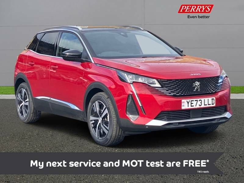 Compare Peugeot 3008 Hybrid YE73LLD Red