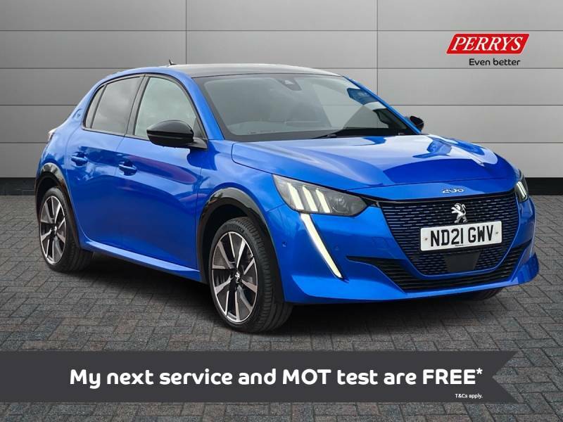 Compare Peugeot 208 Electric ND21GWV Blue