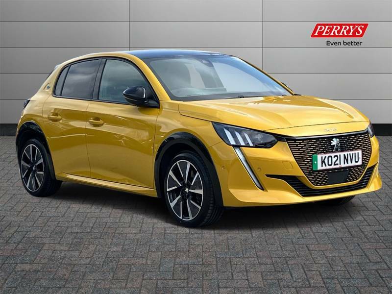 Compare Peugeot 208 Electric KO21NVU Yellow