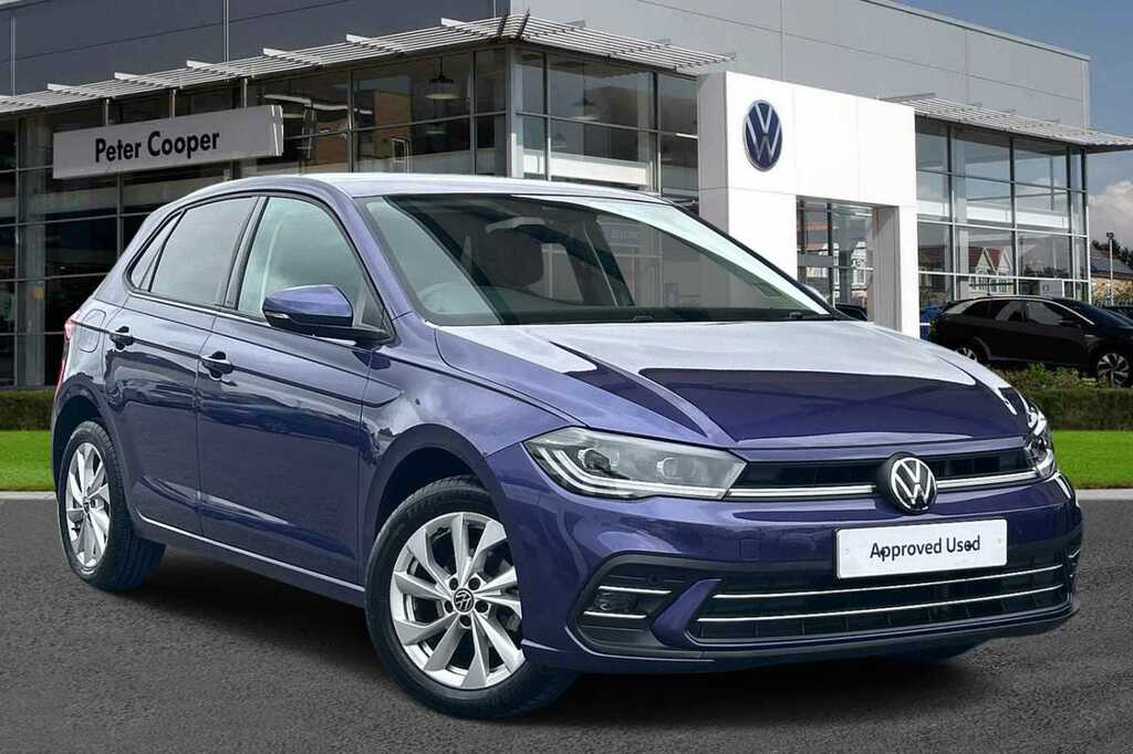 Compare Volkswagen Polo Mk6 Facelift 2021 1.0 Tsi 95Ps Style Tinted Rea HY72TVZ Purple