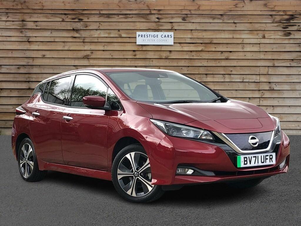 Compare Nissan Leaf 62Kwh E N-connecta BV71UFR Red