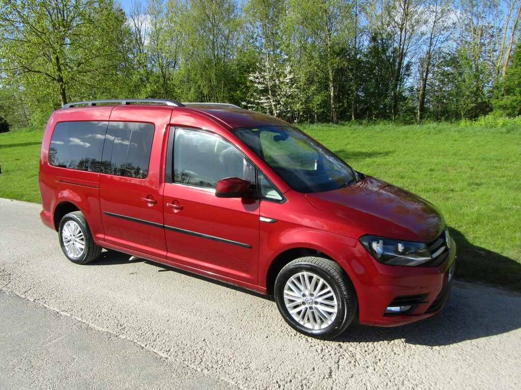 Compare Volkswagen Caddy Maxi Life C20 2.0 Dsg Wheelchair Accessible Disabl NK18CCV Red