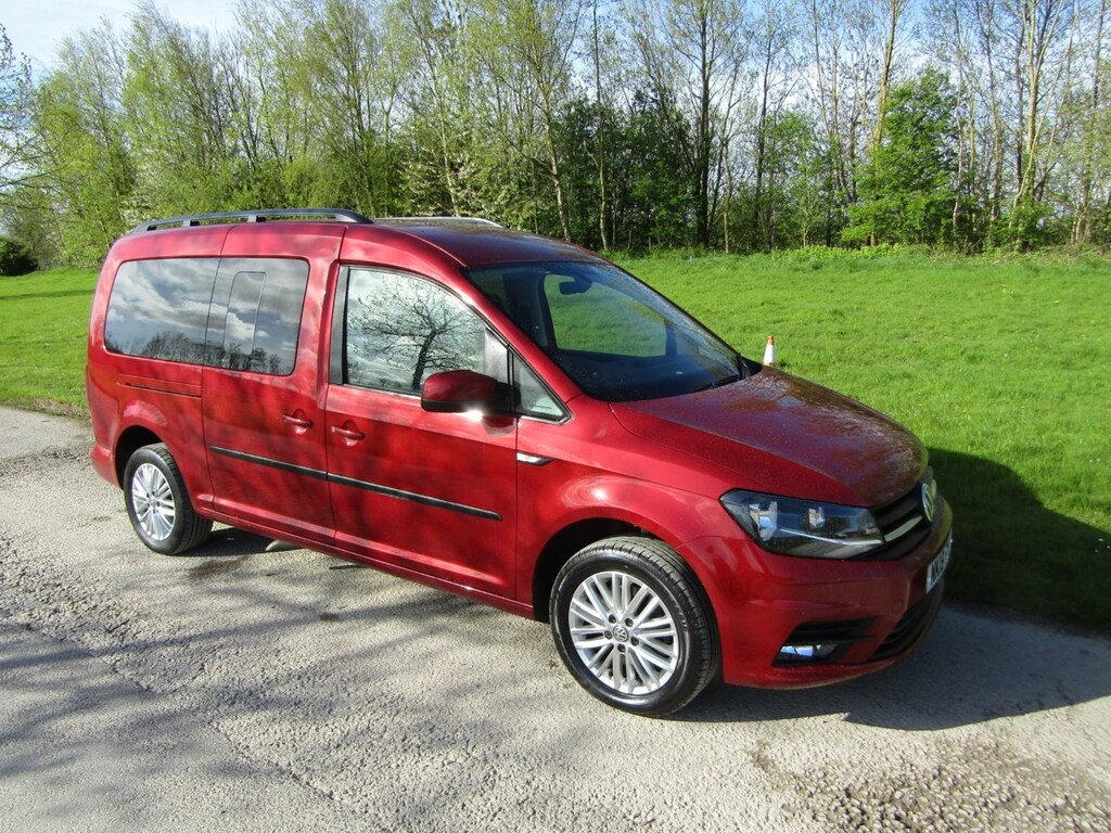 Compare Volkswagen Caddy Maxi Life 2.0 Tdi Wheelchair Accessible Vehicle Wav NK18FYX Red