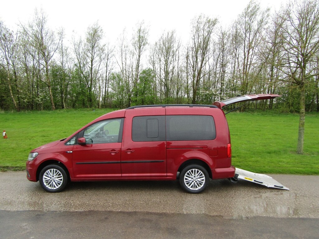 Compare Volkswagen Caddy Maxi Life 2.0 Tdi Wheelchair Accessible Disabled Adapted Mob NK68AXP Red