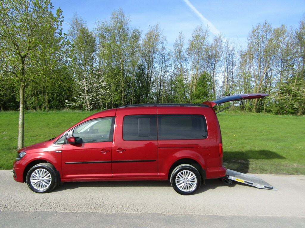 Compare Volkswagen Caddy Maxi Life 2.0 Tdi Wheelchair Accessible Vehicle Wav NK18FYV Red