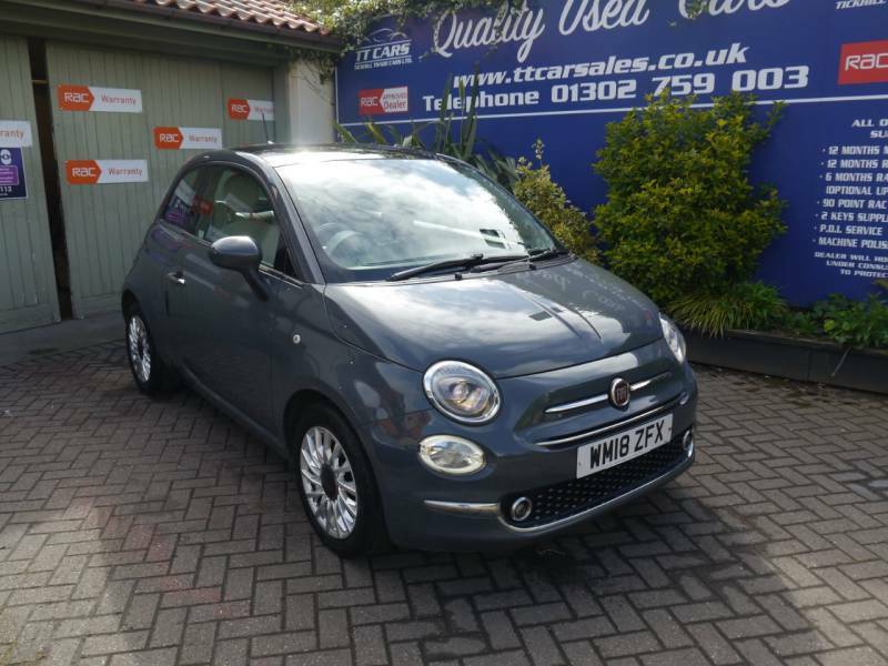 Compare Fiat 500 1.2 Lounge Panoramic Roof WM18ZFX Grey