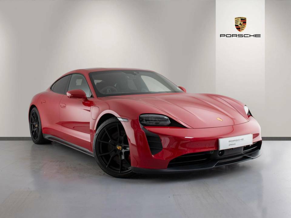 Compare Porsche Taycan Taycan Gts  Red