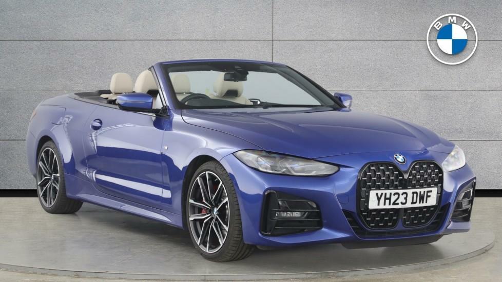 Compare BMW 4 Series 420D M Sport Convertible YH23DWF Blue