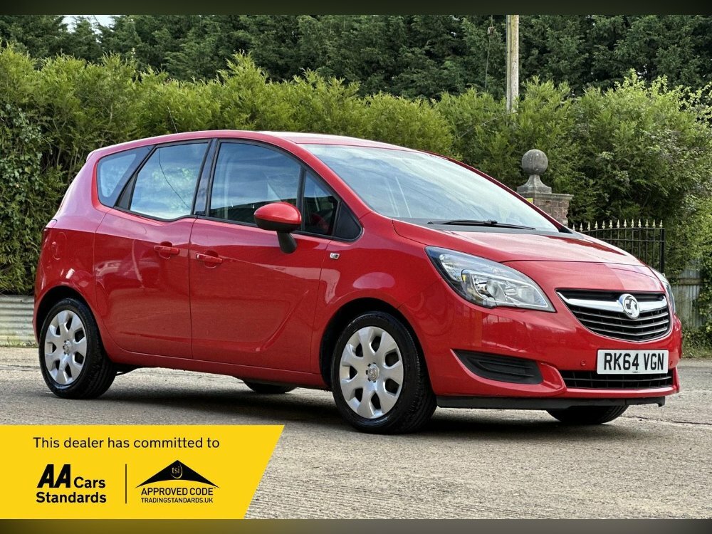 Compare Vauxhall Meriva 1.4I Turbo Exclusiv Euro 6 RK64VGN Red