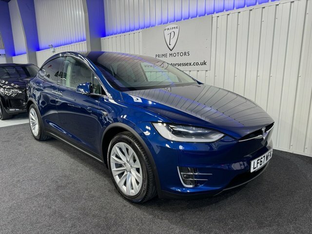 Compare Tesla Model X 90D 100 Bhp LF67WFA Blue