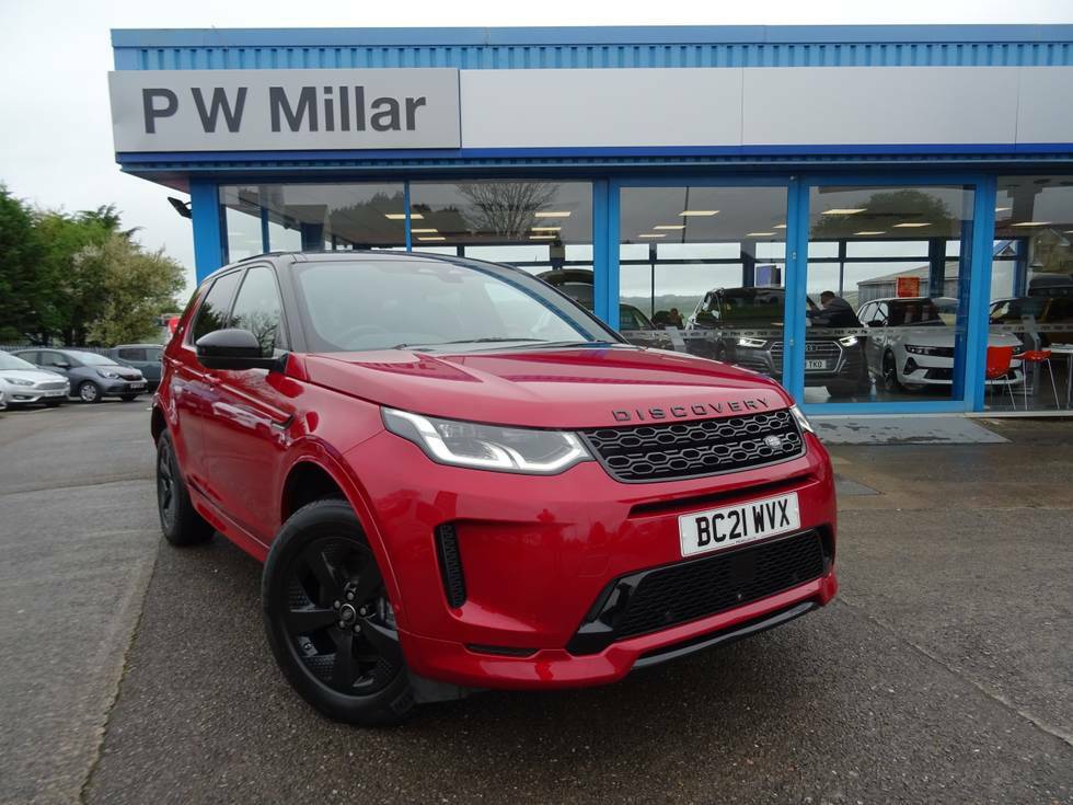 Compare Land Rover Discovery 1.5 P300e R-dynamic Se 5 Seat BC21WVX Red