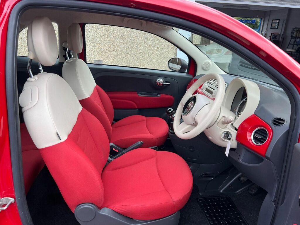 Compare Fiat 500 Pop YS63OUK Red