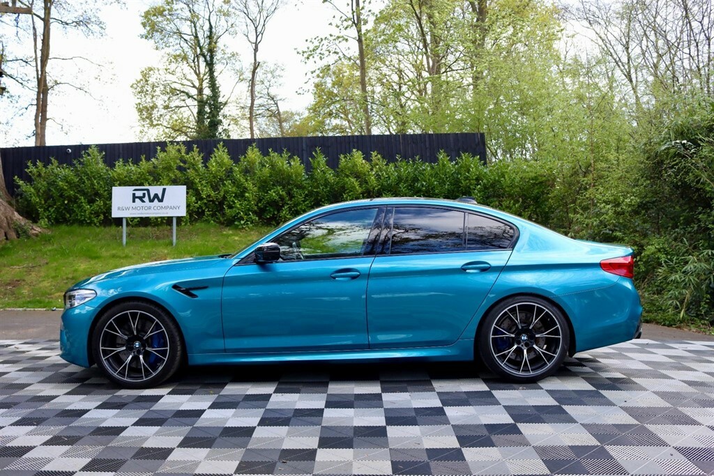 Compare BMW M5 4.4I V8 Competition Steptronic Xdrive Euro 6 Ss RX69EWG Blue