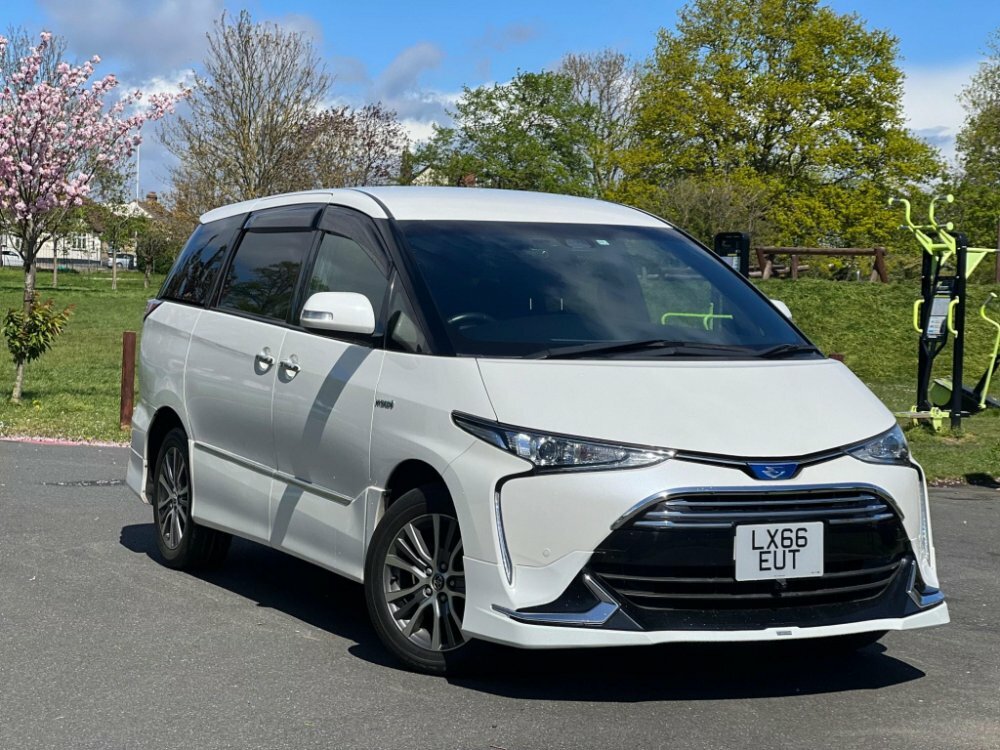 Compare Toyota Estima 2.4 E-four Hybrid 7 Seater LX66EUT White