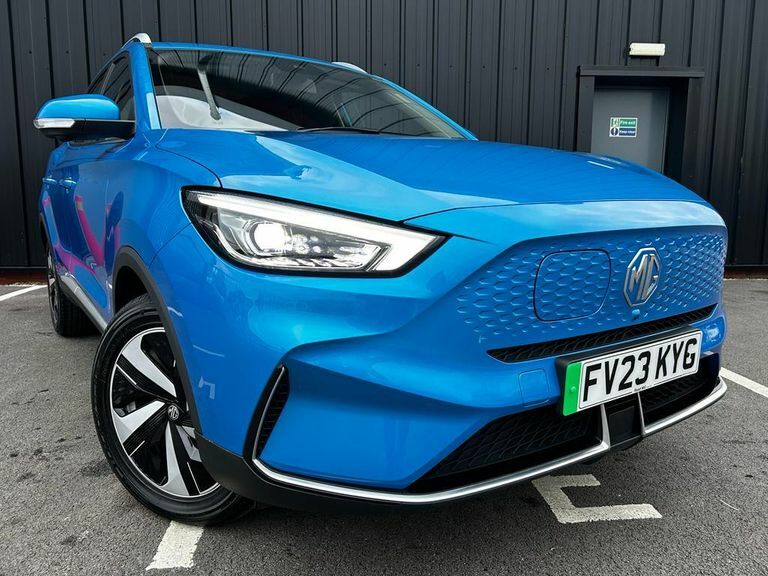 Compare MG ZS 115Kw Trophy Connect Ev Long Range73kwh FV23KYG Blue