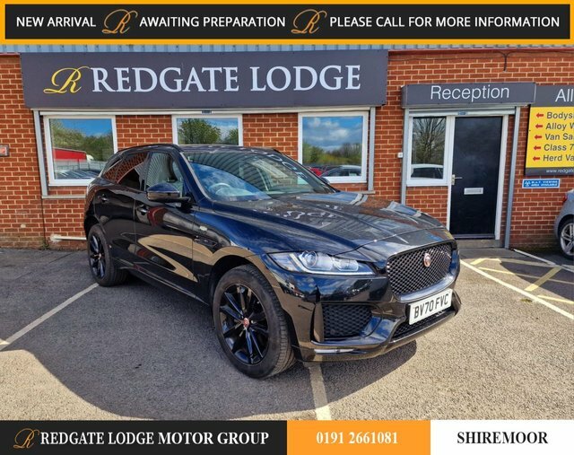 Compare Jaguar F-Pace Chequered Flag Awd BV70FVC Black