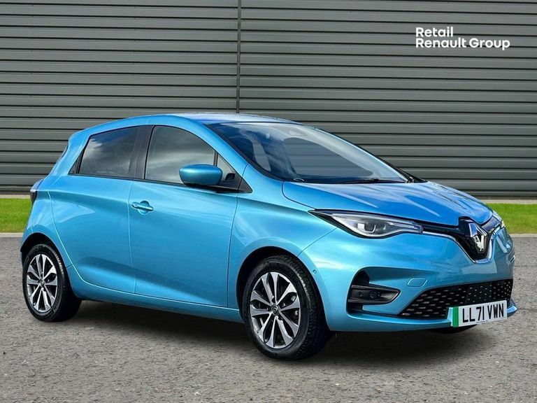 Compare Renault Zoe Renault Zoe 100Kw Gt Edition R135 50Kwh Rapid Char LL71VWN Blue