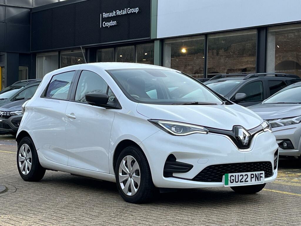 Compare Renault Zoe Renault Zoe 80Kw Play R110 50Kwh GU22PNF White