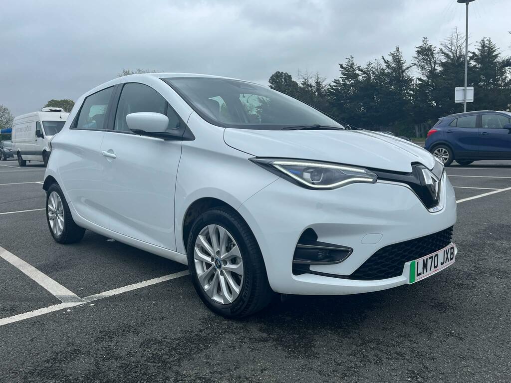 Compare Renault Zoe Zoe 100Kw I Iconic R135 50Kwh Rapid Charge Aut LM70JXB White