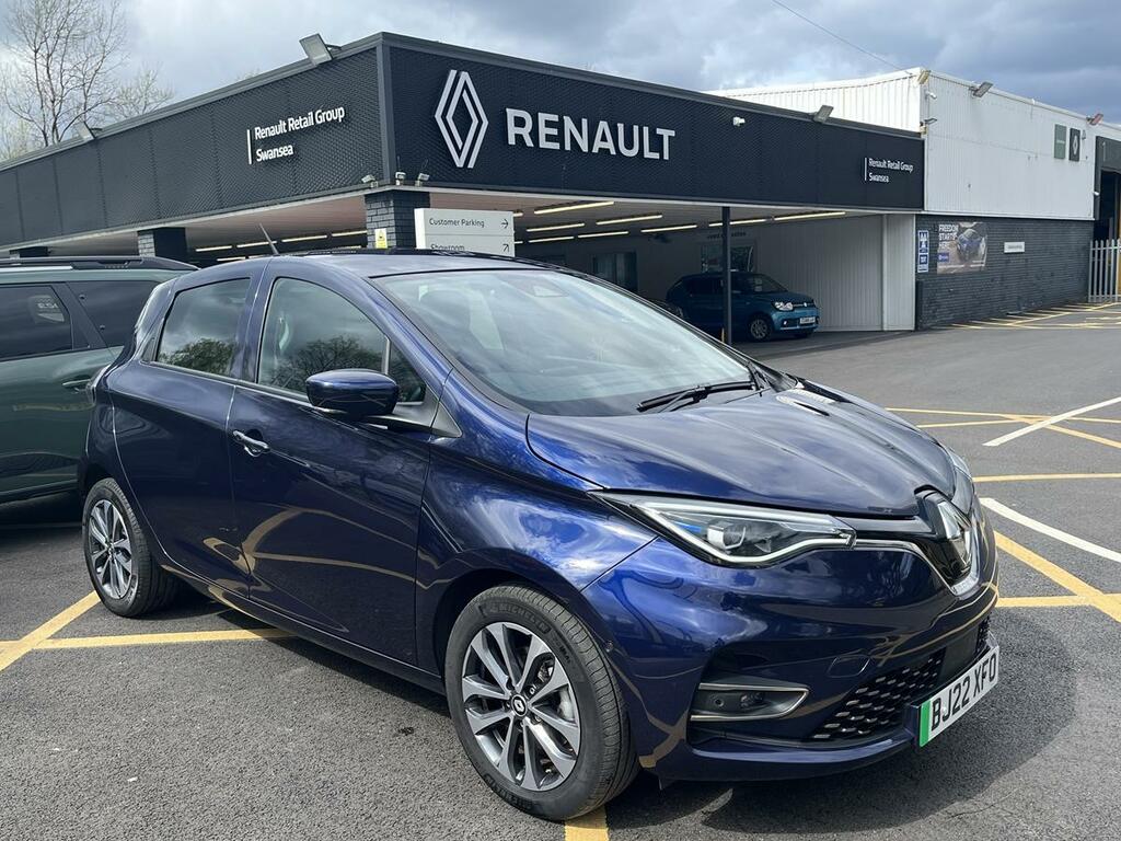 Compare Renault Zoe Renault Zoe 100Kw Gt Line R135 50Kwh Rapid Charg BJ22XFO Blue
