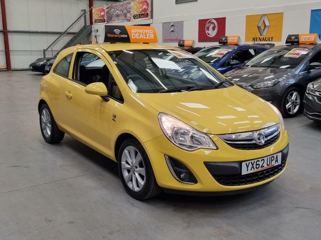 Compare Vauxhall Corsa Hatchback 1.2 16V Active 201262 YX62UPA Yellow