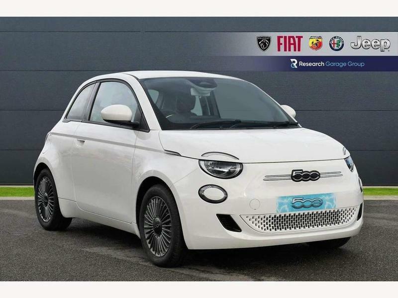 Compare Fiat 500E 42Kwh Icon Hatchback 118 Ps BX73UGJ White