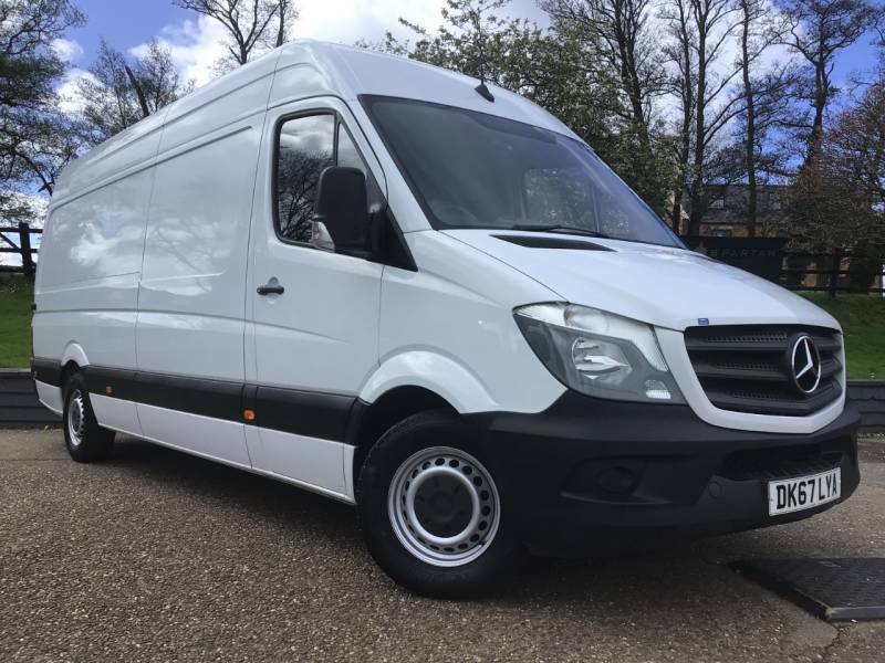 Compare Mercedes-Benz Sprinter 3.5T High Roof Van One Owner From New Full Serv DK67LYA White