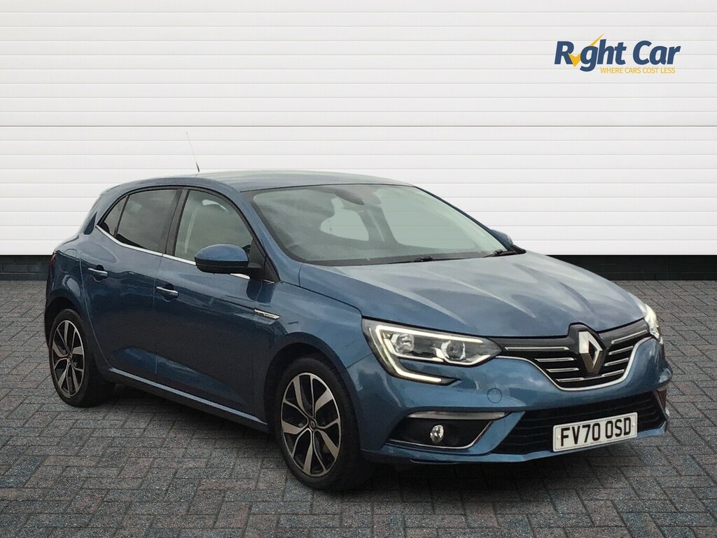 Compare Renault Megane Iconic Tce FV70OSD Blue