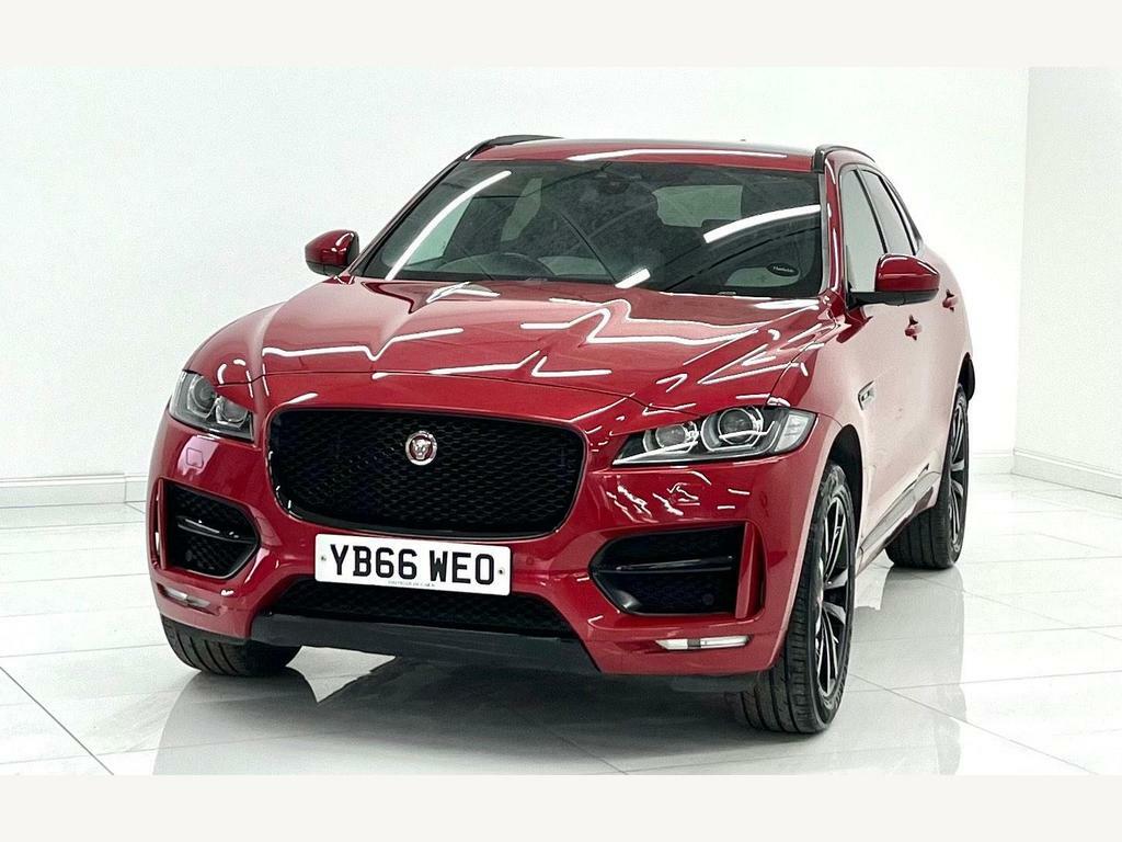 Compare Jaguar F-Pace 2.0 D180 R-sport Awd Euro 6 Ss YB66WEO Red
