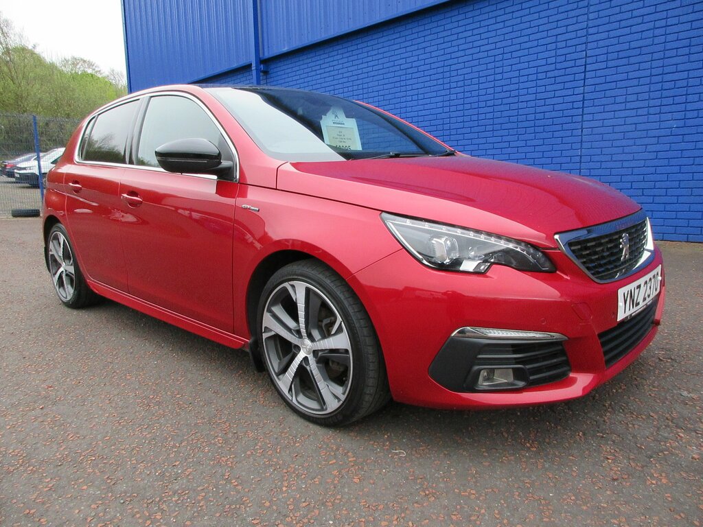 Compare Peugeot 308 2018 Peugeot 308 1.5 Blue Hdi Ss Gt Line 130 Bhp YNZ2370 Red