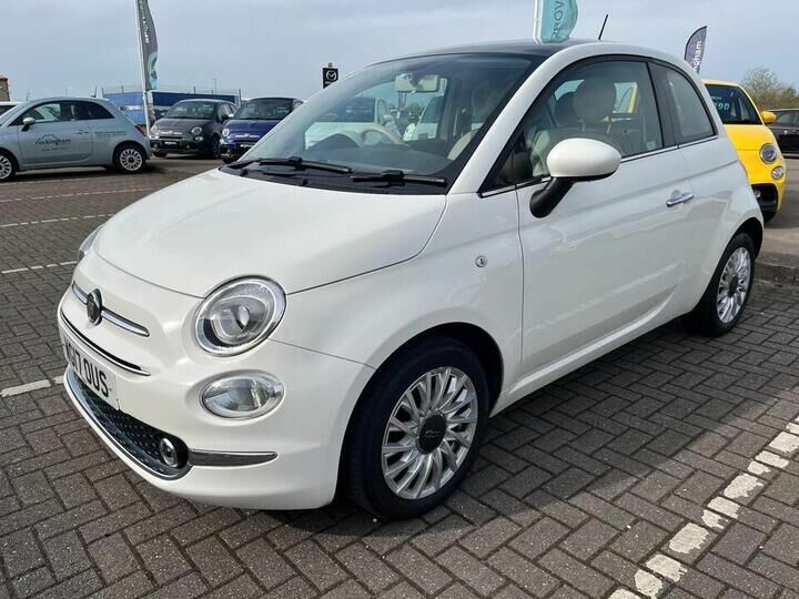 Compare Fiat 500 1.2 Lounge Euro 6 Ss WG17OUS White