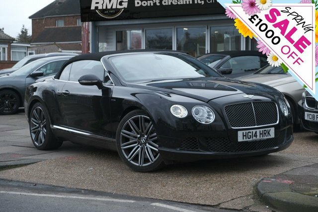 Compare Bentley Continental Gt 6.0 Gt Speed 616 Bhp Convertible 2 Owners HG14HRK Black