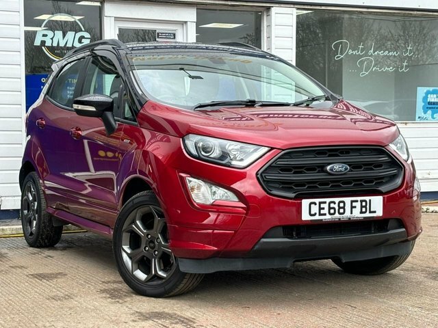 Compare Ford Ecosport 1.0 St-line 124 Bhp CE68FBL Red