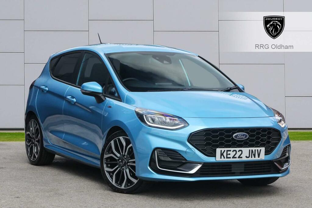 Compare Ford Fiesta 1.0T Ecoboost Mhev St-line Vignale Dct Euro 6 Ss KE22JNV Blue